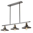 thumbnail image 1 of Nostalgia 3 Light Horizontal Pendant With Vintage Steel Finish, 1 of 1
