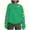 Green, variant on CLOISE Pullover Sweatshirts for Women Christmas Plus Size Crew Neck Tops Graphic Long Sleeve Pullover Fleece Clothes