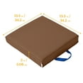 thumbnail image 2 of ECR4Kids SoftZone Floor Cushions, Square, Chocolate, 6-Piece, 2 of 12