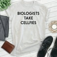thumbnail image 2 of Biologists Take Cellfies T-shirt, Unisex Women's Men's Shirt, Biology Shirt, Biologist Science Pun Shirt, Heather Ash, X-Small, 2 of 6