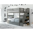 thumbnail image 2 of Woodland Staircase Bunk Bed Twin over Full with 2 Urban Bed Drawers in Grey, 2 of 5