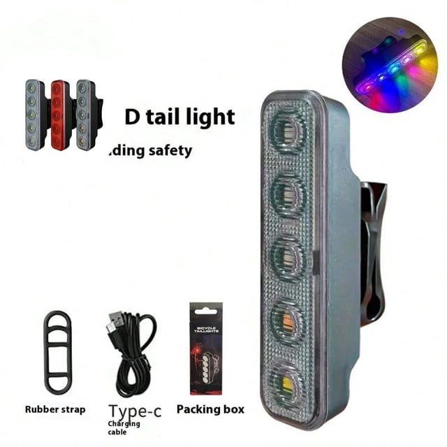 Dvruxg USB Rechargeable Tail Light - Tail Light | Bright Rear Cycling Safety Flashlight | Safety Back Light Powerful Muti Light Mode | Cycle Light for Mountain Cycle