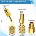 thumbnail image 4 of AC R134A Adapter Quick Coupler Kit, R134a Tank Tap Valve R134a to R22/410a for Air Conditioning Refrigeration System, 4 of 5
