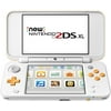 New Nintendo 2DS XL Portable Gaming Console, White & Orange