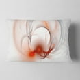 thumbnail image 2 of Designart Red Fractal Galactic Nebula - Abstract Throw Pillow - 12x20, 2 of 5