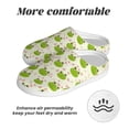 thumbnail image 6 of Lsque Green Frog Pattern Womens Comfort Cotton on Scuff With Memory Foam and Anti-skid Sole Slipper-35/36, 6 of 7