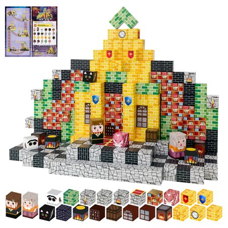 100PCS Magnetic Blocks Kid Building Toys for 3+ Years Old Girls, 2024 Upgraded STEM Sensory Gifts for Princess, Kids Magnets Cubes Game for Toddler