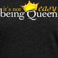 thumbnail image 3 of CafePress - Not Easy Being Queen Women's Dark T Shirt - Womens Football Shirt, 3 of 4
