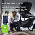 thumbnail image 3 of UPPAbaby Ridge Jogging Stroller/Durable Performance Jogger with Never-Flat Tires/Built for Walking, Running, Hiking/Water Bottle Holder & Basket Cover Included/Gwen (Green Mélange/Carbon Frame), 3 of 5
