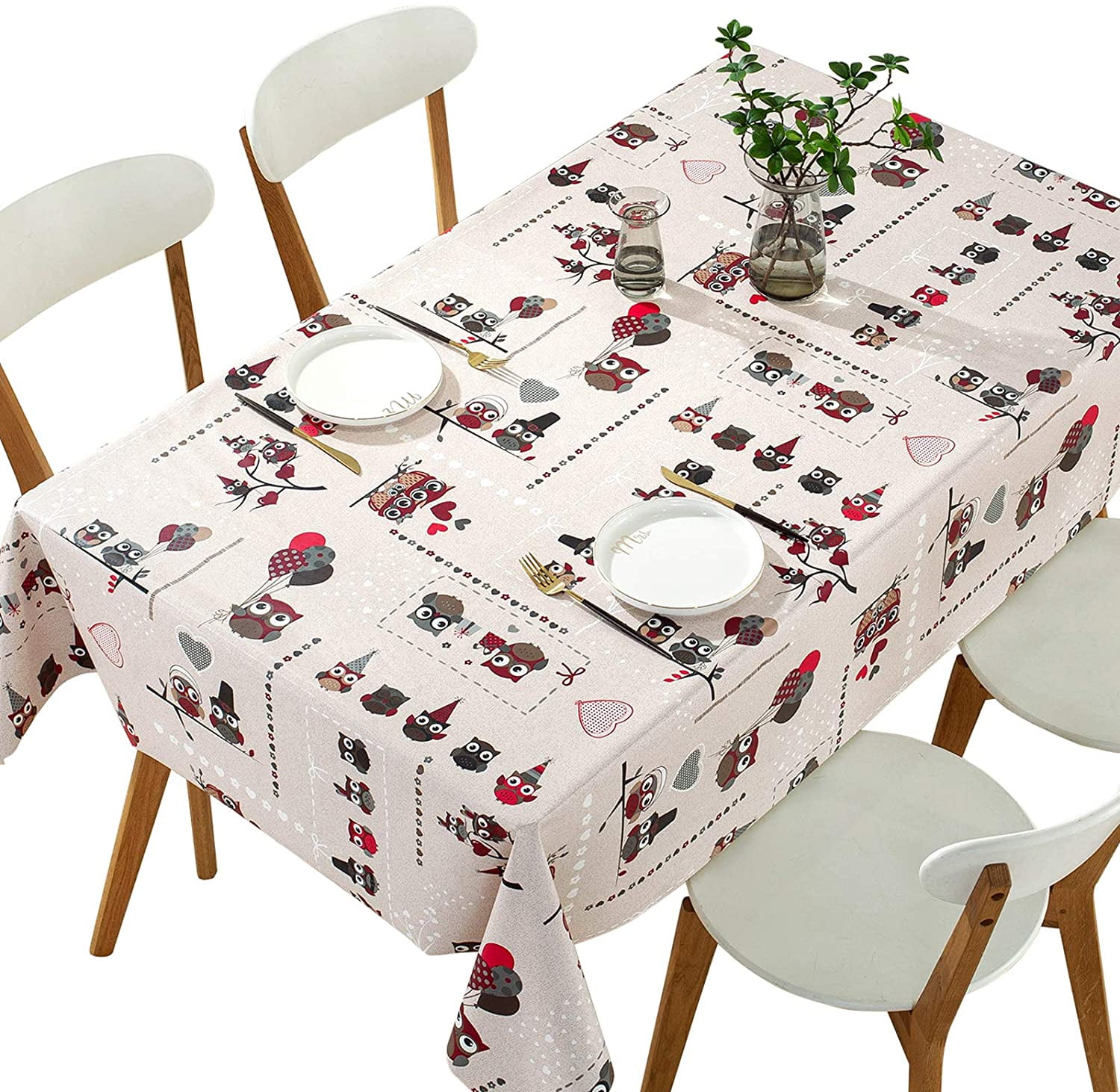 Table Cloths Rectangular Wipe Clean Heavy Weight Waterproof Tablecloth