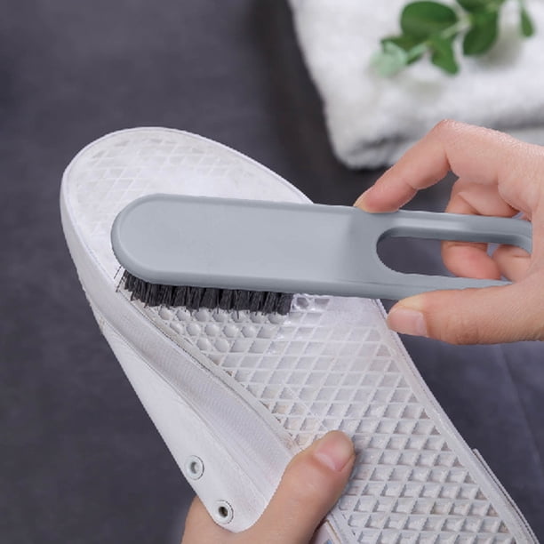 Xihbxyly Cepillo para Zapatos, Herramienta de Limpieza de Cerdas Duras, Cepillo Duradero para El Cuidado Del Cuero, Limpiador de Zapatos Fácil de Quitar Manchas, Zapatos Deportivos Casuales de Tubo L