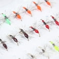 thumbnail image 6 of 5pcs Fish Tackle Fly Hook Artificial Insect Lure Hair Hook Insects Hook Bait Ant Lures Fly Fishing YELLOW 12#, 6 of 8