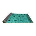 thumbnail image 2 of Ahgly Company Indoor Rectangle Oriental Turquoise Blue Modern Area Rugs, 8' x 12', 2 of 4