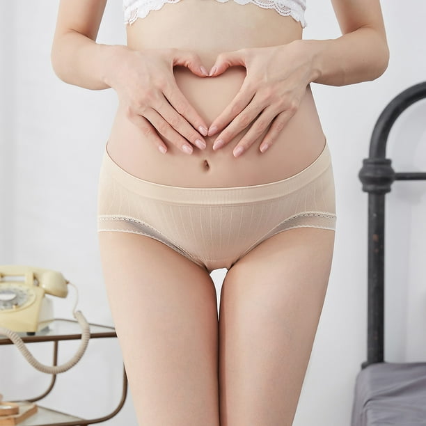 ESSSUT Underwear Womens Maternity Cotton Underwear Pregnancy Panties  Postpartum Mother Under Underwear Lingerie For Women 