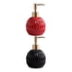 thumbnail image 1 of Dispensador de jabón de 2 piezas, recargable, portátil, reutilizable, ligero, botella para negro rojo, 1 of 9