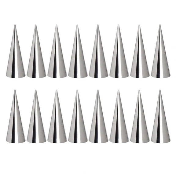 16Pcs Conical Tube Cone Roll Moulds Spiral Croissants Molds Cream Horn Mould Pastry Mold Cookie Dessert Kitchen Baking Tools