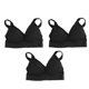 thumbnail image 4 of Sujetador Deportivo Femenino 3 uds ANGGREK Hueco de Malla Negra, 4 of 8