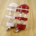 thumbnail image 3 of Pet Bowl Bottle Standing Dispenser, Heart Shaped Adjustable Height Dog Cat Feeder Kit with Large Capacity Water Container Prevent Oral Issues for Pets, 3 of 7