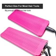 thumbnail image 6 of Resistant Silicone Mat Pouch for Hair Straightener Professional Beach Wave Curling Iron 2 in 1, Titanium Ceramic Flat Iron, Curling Wand, Crimper Hair Iron Tools, Food Grade Silicone, Pink, 6 of 17