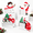 Red Green-Christmas Style1, variant on 4 Cardinal Bird Door Frame Topper Red Metal Wall Art