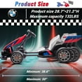 thumbnail image 3 of Licensed BMW Electric Go Kart for Kids 6-12, 24V 9AH Drift Kart Ride on Toys, Dual 200W Motors, Adjustable Seat, Drift Mode, 2 Speed, LED Lights, 3 of 10