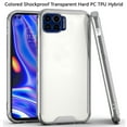 thumbnail image 6 of For Samsung Galaxy S22 Ultra Colored Shockproof Transparent Hard PC + Rubber TPU Hybrid Bumper Shell Slim Protective Cover ,Xpm Phone Case [Clear / Smoke], 6 of 6