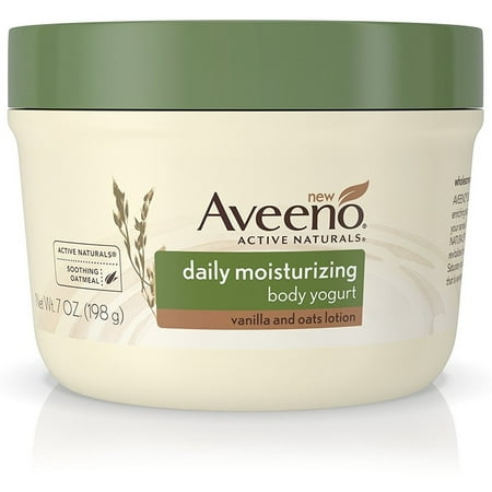 Natural Vanilla Creme - 4 Pack - AVEENO Active Naturals Daily Moisturizing Body Yogurt Lotions, Vanilla & Oats 7 oz