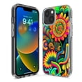 thumbnail image 3 of MUNDAZE Apple iPhone 12 Pro Shockproof Clear Hybrid Protective Phone Case Neon Psychedelic Indie Hippie Sunflowers Cover, 3 of 5