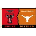 thumbnail image 1 of BSI Products 35827 3 x 5 ft. NCAA Texas Tech & Texas Rivalry House Divided Flag with Grommets, 1 of 1