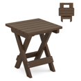 thumbnail image 1 of Mesa auxiliar plegable para exteriores LUE BONA Small Brown Oscuro HDPS, 1 of 7