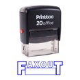 thumbnail image 1 of Printtoo FAX OUT Self Inking Rubber Stamp Office Stationary Stamp-Blue, 1 of 1