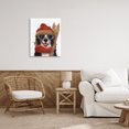 thumbnail image 4 of Stupell Industries Eclectic Happy Skiing Dog Canvas Art, 16 x 20, by Fab Funky, 4 of 8