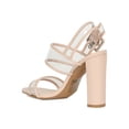 thumbnail image 3 of Women Open Toe Clear PVC Slingback Chunky Heel 18413, 3 of 6