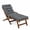 gray, variant on ROFIELTY 72“ x 21” x 4" Outdoor Lounge Chair Cushion, Waterproof and UV-Resistant Patio Lounger Cushion with Non-Slip Bottom and Straps