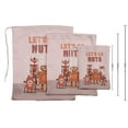 thumbnail image 3 of Darling Souvenir Pink Robots & Let'S Go Nuts Birthday Custom Party SuppliesDrawstring PouchesFavor Bags 15 Pieces, 3 of 5