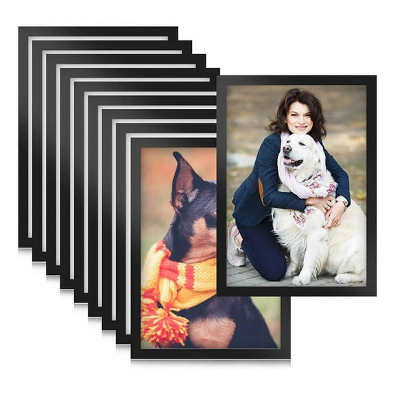 10PCS A5 Magnetic Diamond Art Frames, Self Adhesive Picture Frame Frames Display Black