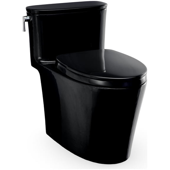 Toto MS686124CUF#51 Aurora 1.0 Gpf One Piece Elongated Toilet - Ebony