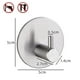 thumbnail image 2 of Gancho adhesivo circular, gancho de pared de acero inoxidable resistente al agua, utilizado para colgar abrigos, ropa y toallas, 2 of 6