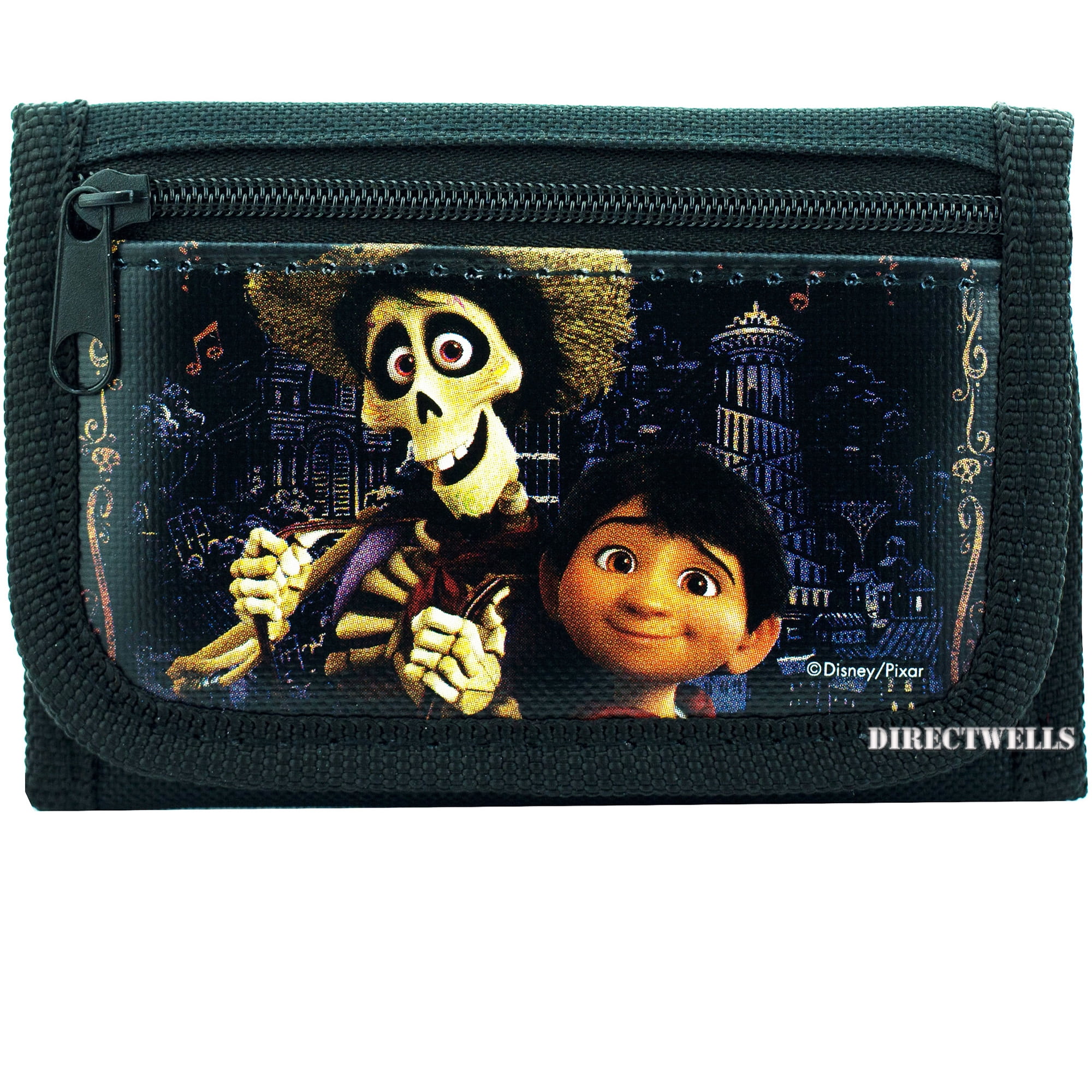 Disney Pixar Coco Miguel Rivera and Hector Black Trifold Wallet
