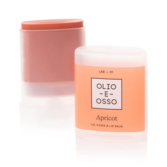 Olio E Osso - Bálsamo natural para labios y mejillas | Belleza limpia natural no tóxica (LAB 1 Albaricoque 0.35 oz | 10 g)