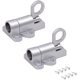 thumbnail image 1 of Cerradura de puerta automática de 2 piezas, hecha de aleación de aluminio, adecuada para ventanas, puertas de madera, baños, puertas de gabinetes (plata), 1 of 5
