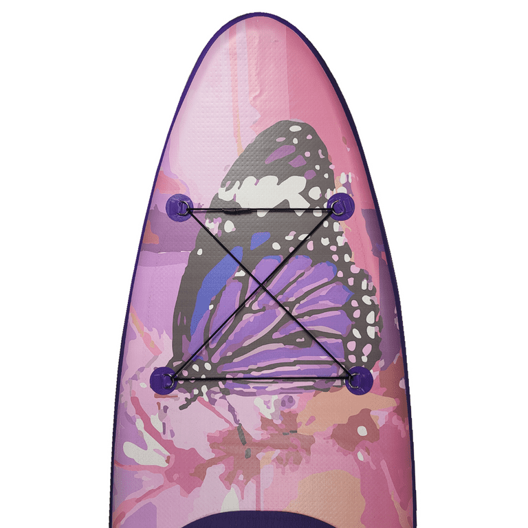 Nirvana SUP Board Inflatable Paddle Board Butterfly 10' Purple for Girls