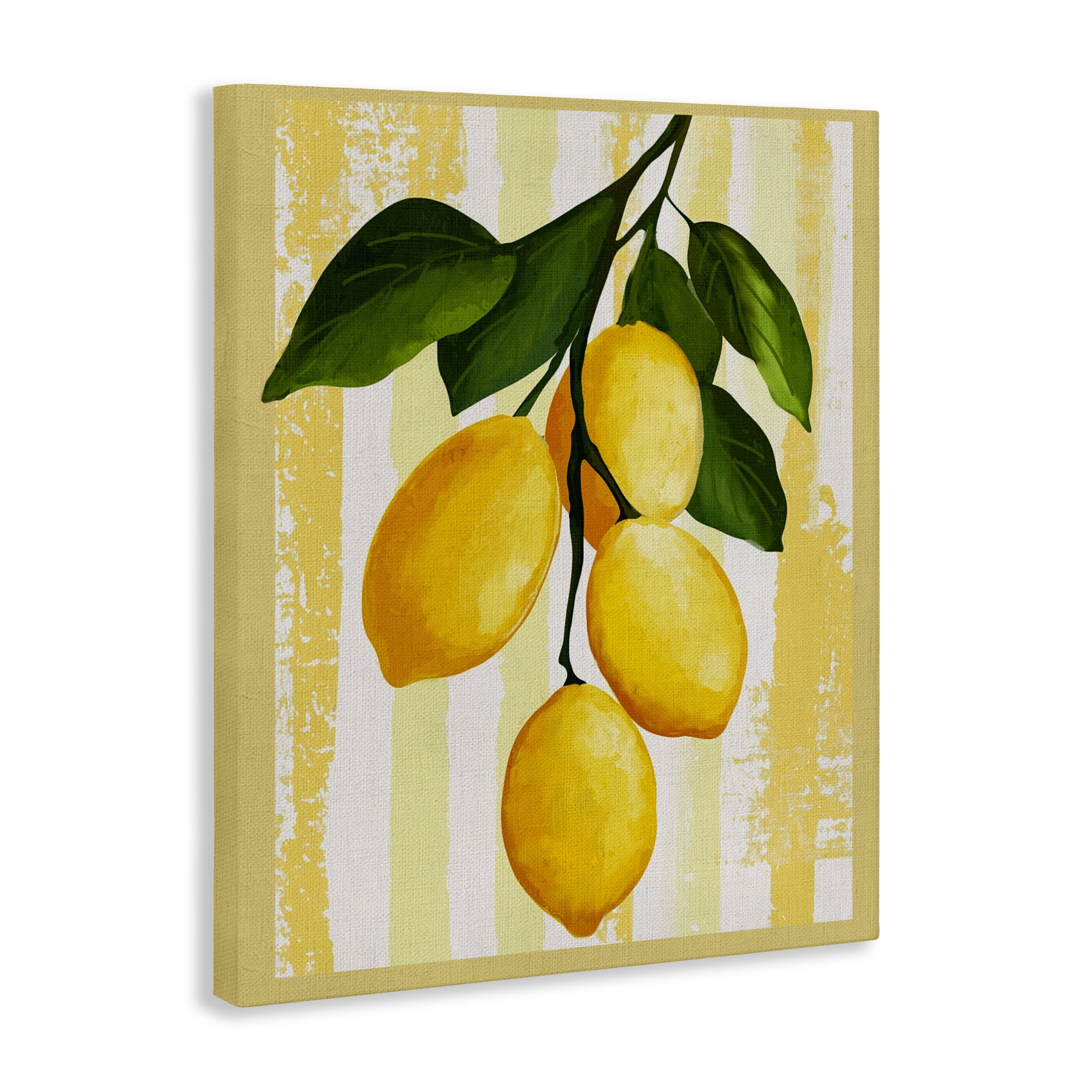 Stupell Industries Lemons on Green Branch Canvas Wall Art, design by Yen