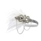 thumbnail image 4 of Diadema de Plumas Yuyangstore Tocado para el Cabello Blanco, 4 of 8