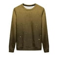 thumbnail image 6 of Sweatshirt for Women Tie Dye Sweatshirt Casual Long Sleeve Oversize Pullover Tops Plus Size Gold S, 6 of 7