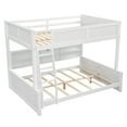 thumbnail image 5 of Euroco Full XL over Queen Bunk Bed with Functional Cabinet and USB Charging Station for Kids Teens, White, 5 of 13