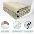 thumbnail image 4 of Quilts King Size Bedding Set, Green Mountains Lightweight Quilted Comforter, Farmhouse Art Elegant Pastoral Soft Reversible Bedspread Coverlet with Pillow Covers for All Season, 96" x 106", 4 of 9