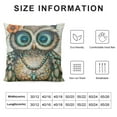 thumbnail image 5 of Creowell Throw Pillow Covers Rural Style Owl Pattern Cushion Pillow Case Home Decor Pillowcase Multi-Size, 5 of 5