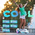 thumbnail image 3 of SISIGAD Bluetooth Hoverboard with LED Lights, 6.5 In. Hover Board Self Balancing Scooter, Suit for Adults and Kids, White, 3 of 8