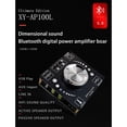 thumbnail image 3 of 2X XY-AP100L 100WX2 Bluetooth 5,0 Placa de Amplificador Estéreo AUX USB Tarjeta de Sonido Amplificador de Potencia, 3 of 5
